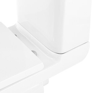 Set vas WC GoodHome Teesta, portelan, rezervor 3-6 l, capac SoftClose, alb Set vas WC GoodHome Teesta, portelan, rezervor 3-6 l, capac SoftClose, alb
