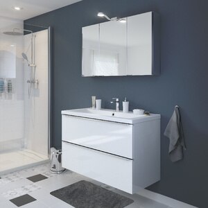 Masca lavoar GoodHome Imandra, suspendata, 100 x 45 x 60 cm, alb Masca lavoar GoodHome Imandra, suspendata, 100 x 45 x 60 cm, alb