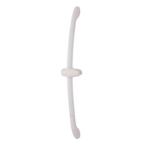 Bara de dus, plastic si aluminiu, 75x30 cm, alb Bara de dus, plastic si aluminiu, 75x30 cm, alb