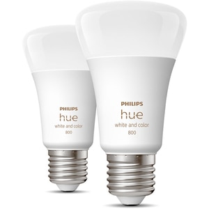 Pachet becuri LED PHILIPS Hue 8719514328365, A60 9W (60W), E27, Lumina RGB, 2 buc Pachet becuri LED PHILIPS Hue 8719514328365, A60 9W (60W), E27, Lumina RGB, 2 buc