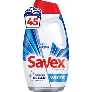 Detergent lichid SAVEX Premium White, 1.8 l, 45 spalari Detergent lichid SAVEX Premium White, 1.8 l, 45 spalari