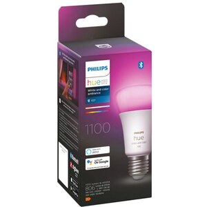Bec LED Smart PHILIPS Hue 8719514291171, E27, 9W, 1.100lm, lumina variabila Bec LED Smart PHILIPS Hue 8719514291171, E27, 9W, 1.100lm, lumina variabila