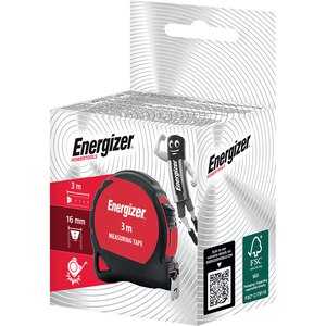 Ruleta ENERGIZER 3MT03, 3m, ABS, rosu Ruleta ENERGIZER 3MT03, 3m, ABS, rosu