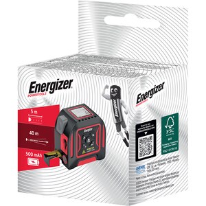 Ruleta laser ENERGIZER 3MT40, distanta 40m, rosu Ruleta laser ENERGIZER 3MT40, distanta 40m, rosu
