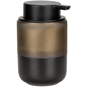 Dispenser sapun lichid WENKO Enego, 300 ml, negru-bronz Dispenser sapun lichid WENKO Enego, 300 ml, negru-bronz
