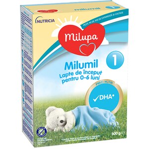 Lapte praf MILUPA MILUMIL 1 PreciNutri 615697, 0-6 luni, 600g Lapte praf MILUPA MILUMIL 1 PreciNutri 615697, 0-6 luni, 600g