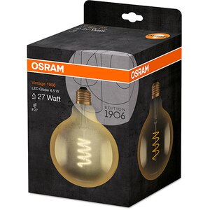 Bec LED Vintage OSRAM 4058075092136, E27, 4.5W, 250lm, lumina calda Bec LED Vintage OSRAM 4058075092136, E27, 4.5W, 250lm, lumina calda