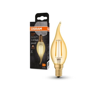 Bec Decorativ Rustic Led OSRAM, 2.5W, E14, 220lm, 2400K Bec Decorativ Rustic Led OSRAM, 2.5W, E14, 220lm, 2400K