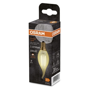 Bec Decorativ Rustic Led OSRAM, 2.5W, E14, 220lm, 2400K Bec Decorativ Rustic Led OSRAM, 2.5W, E14, 220lm, 2400K