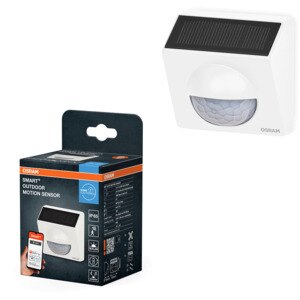 Senzor de miscare OSRAM, IP65, Wi-Fi, incarcare solara, alb Senzor de miscare OSRAM, IP65, Wi-Fi, incarcare solara, alb