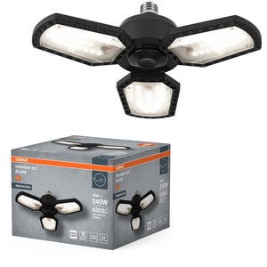 Plafoniera cu LED integrat OSRAM, E27, 40W, 4300lm, negru Plafoniera cu LED integrat OSRAM, E27, 40W, 4300lm, negru