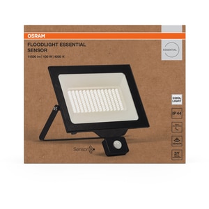 Proiector LED OSRAM, senzor PIR, 100W, 10000lm, 4000K, IP65, Negru Proiector LED OSRAM, senzor PIR, 100W, 10000lm, 4000K, IP65, Negru