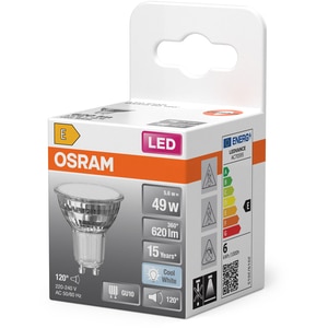 Bec LED OSRAM, GU10, 5.6W, 620lm, lumina neutra Bec LED OSRAM, GU10, 5.6W, 620lm, lumina neutra