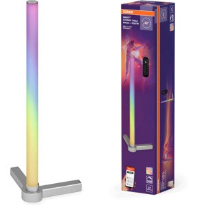 Lampa de podea OSRAM, 7.5W, 580lm, Wi-Fi, telecomanda, argintiu Lampa de podea OSRAM, 7.5W, 580lm, Wi-Fi, telecomanda, argintiu