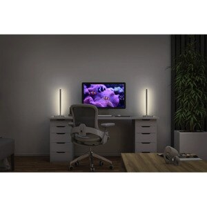Lampa de podea OSRAM, 7.5W, 580lm, Wi-Fi, telecomanda, argintiu Lampa de podea OSRAM, 7.5W, 580lm, Wi-Fi, telecomanda, argintiu