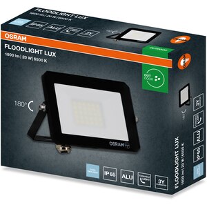 Proiector LED OSRAM Lux, 20W, 6500K, IP65, negru Proiector LED OSRAM Lux, 20W, 6500K, IP65, negru