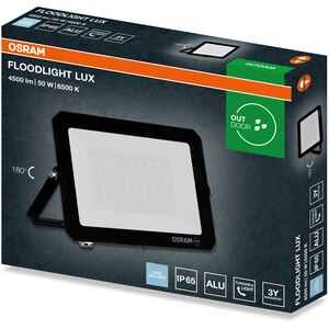Proiector LED OSRAM Lux, 50W, 6500K, IP65, negru Proiector LED OSRAM Lux, 50W, 6500K, IP65, negru