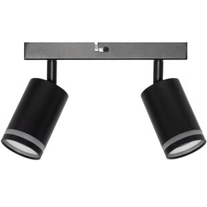 Spot OSRAM Pulse, 2 x GU10, 6W, LED, IP20, negru Spot OSRAM Pulse, 2 x GU10, 6W, LED, IP20, negru