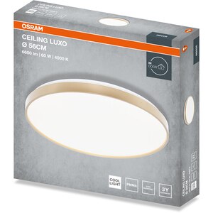 Plafoniera LED OSRAM Luxo, 60W, 6600lm, 4000K, IP20, auriu Plafoniera LED OSRAM Luxo, 60W, 6600lm, 4000K, IP20, auriu
