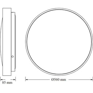 Plafoniera LED OSRAM Luxo, 60W, 6600lm, 4000K, IP20, auriu Plafoniera LED OSRAM Luxo, 60W, 6600lm, 4000K, IP20, auriu