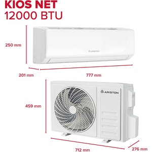 Aer conditionat ARISTON Kios Net 35, 12000BTU, A++/A+, Wi-Fi, Functie Incalzire, Inverter, alb Aer conditionat ARISTON Kios Net 35, 12000BTU, A++/A+, Wi-Fi, Functie Incalzire, Inverter, alb