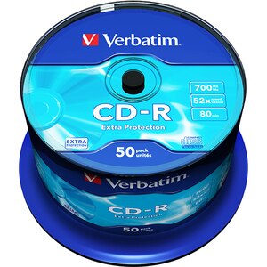 CD-R VERBATIM 43351, 52x, 700MB, 50buc CD-R VERBATIM 43351, 52x, 700MB, 50buc