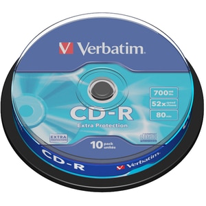 CD-R VERBATIM 43437, 52x, 700MB, 10buc CD-R VERBATIM 43437, 52x, 700MB, 10buc