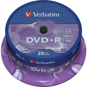 DVD+R VERBATIM 43500, 16x, 4.7GB, 25buc DVD+R VERBATIM 43500, 16x, 4.7GB, 25buc