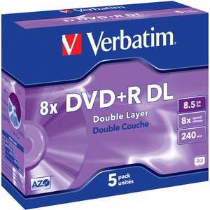 DVD+R DL VERBATIM 43541, 8x, 8.5GB, 5buc DVD+R DL VERBATIM 43541, 8x, 8.5GB, 5buc