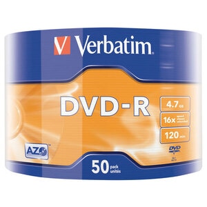 VERBATIM 43788 DVD-R MATT SIL 4.7GB 50PK VERBATIM 43788 DVD-R MATT SIL 4.7GB 50PK