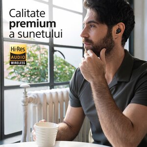 Casti SONY WF-1000XM5B, True Wireless, Bluetooth, In-ear, Microfon, Noise Cancelling, negru Casti SONY WF-1000XM5B, True Wireless, Bluetooth, In-ear, Microfon, Noise Cancelling, negru