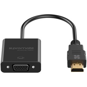 Adaptor HDMI-VGA PROMATE proLink-H2V, placat aur, negru Adaptor HDMI-VGA PROMATE proLink-H2V, placat aur, negru