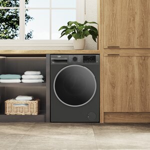 Masina de spalat rufe frontala cu uscator BEKO B7DFT68442M ES, SteamCure, 8/5 kg, 1400rpm, Clasa A/D, Wi-Fi, gri inchis Masina de spalat rufe frontala cu uscator BEKO B7DFT68442M ES, SteamCure, 8/5 kg, 1400rpm, Clasa A/D, Wi-Fi, gri inchis