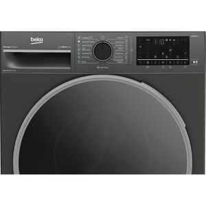 Masina de spalat rufe frontala cu uscator BEKO B7DFT68442M ES, SteamCure, 8/5 kg, 1400rpm, Clasa A/D, Wi-Fi, gri inchis Masina de spalat rufe frontala cu uscator BEKO B7DFT68442M ES, SteamCure, 8/5 kg, 1400rpm, Clasa A/D, Wi-Fi, gri inchis