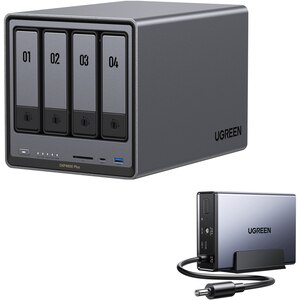 Network Attached Storage UGREEN DXP4800 Plus, 4.4GHz, 8GB, 4-Bays, negru Network Attached Storage UGREEN DXP4800 Plus, 4.4GHz, 8GB, 4-Bays, negru