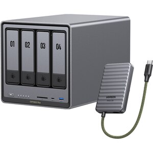 Network Attached Storage UGREEN DXP4800 Plus, 4.4GHz, 8GB, 4-Bays, negru Network Attached Storage UGREEN DXP4800 Plus, 4.4GHz, 8GB, 4-Bays, negru