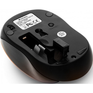 Mouse Wireless VERBATIM 49045 Go Nano, 1600 dpi, portocaliu Mouse Wireless VERBATIM 49045 Go Nano, 1600 dpi, portocaliu