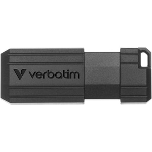 Memorie USB VERBATIM PinStripe, 128GB, USB 2.0, negru Memorie USB VERBATIM PinStripe, 128GB, USB 2.0, negru