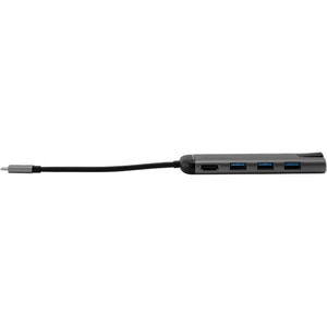 Hub USB Type-C VERBATIM 49142, USB 3.0, HDMI, Ethernet, SD/microSD, gri-negru Hub USB Type-C VERBATIM 49142, USB 3.0, HDMI, Ethernet, SD/microSD, gri-negru