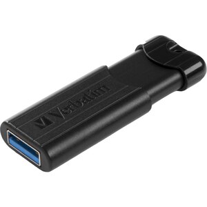 Memorie USB VERBATIM PinStripe, 16GB, USB 3.2, negru Memorie USB VERBATIM PinStripe, 16GB, USB 3.2, negru