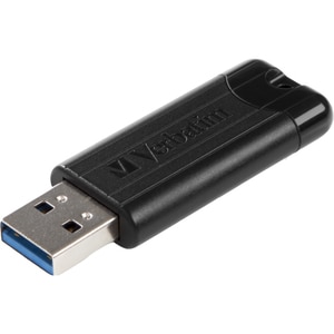 Memorie USB VERBATIM PinStripe, 32GB, USB 3.2, negru Memorie USB VERBATIM PinStripe, 32GB, USB 3.2, negru