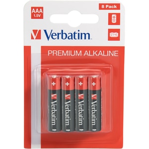 Baterie alcalina VERBATIM 49502, AAA, 1.5V, 8buc Baterie alcalina VERBATIM 49502, AAA, 1.5V, 8buc