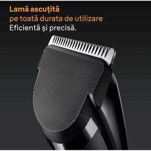 Aparat de tuns BRAUN Seria 5 HC5510, acumulator, 50 min autonomie, negru Aparat de tuns BRAUN Seria 5 HC5510, acumulator, 50 min autonomie, negru