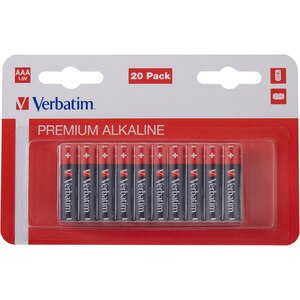 Baterie alcalina VERBATIM 49876, AAA, 1.5V, 20buc Baterie alcalina VERBATIM 49876, AAA, 1.5V, 20buc