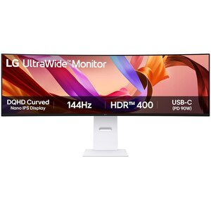 Monitor gaming curbat Nano IPS LG 49U950A-W, 44.5", DQHD, 144 Hz, FreeSync Premium, HDR10, boxe, alb Monitor gaming curbat Nano IPS LG 49U950A-W, 44.5", DQHD, 144 Hz, FreeSync Premium, HDR10, boxe, alb