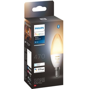 Bec LED Smart PHILIPS Hue 8719514356658, E14, 4W, 470lm, lumina variabila Bec LED Smart PHILIPS Hue 8719514356658, E14, 4W, 470lm, lumina variabila