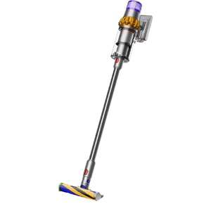 Aspirator vertical DYSON V15 Detect Absolute 2023, 0.76l, 25.2V, autonomie max 60 min, Root Cyclone, argintiu-galben Aspirator vertical DYSON V15 Detect Absolute 2023, 0.76l, 25.2V, autonomie max 60 min, Root Cyclone, argintiu-galben