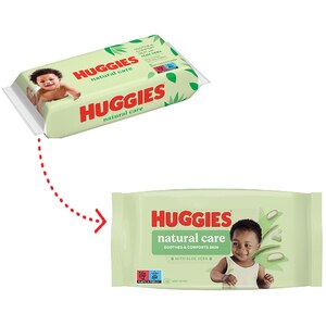 Servetele umede HUGGIES Natural Care Triplo, 3 pachete, 168 buc Servetele umede HUGGIES Natural Care Triplo, 3 pachete, 168 buc