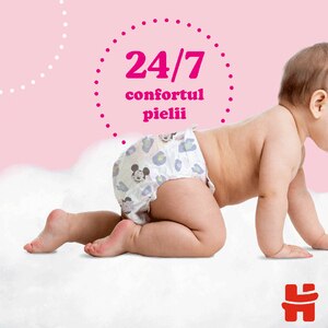 Scutece chilotel HUGGIES Mega nr 3, Fata, 6-11 kg, 58 buc Scutece chilotel HUGGIES Mega nr 3, Fata, 6-11 kg, 58 buc