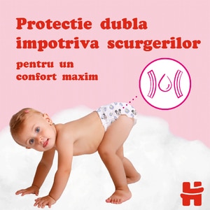 Scutece chilotel HUGGIES Pants Jumbo nr 5, Fata, 12-17 kg, 68 buc Scutece chilotel HUGGIES Pants Jumbo nr 5, Fata, 12-17 kg, 68 buc